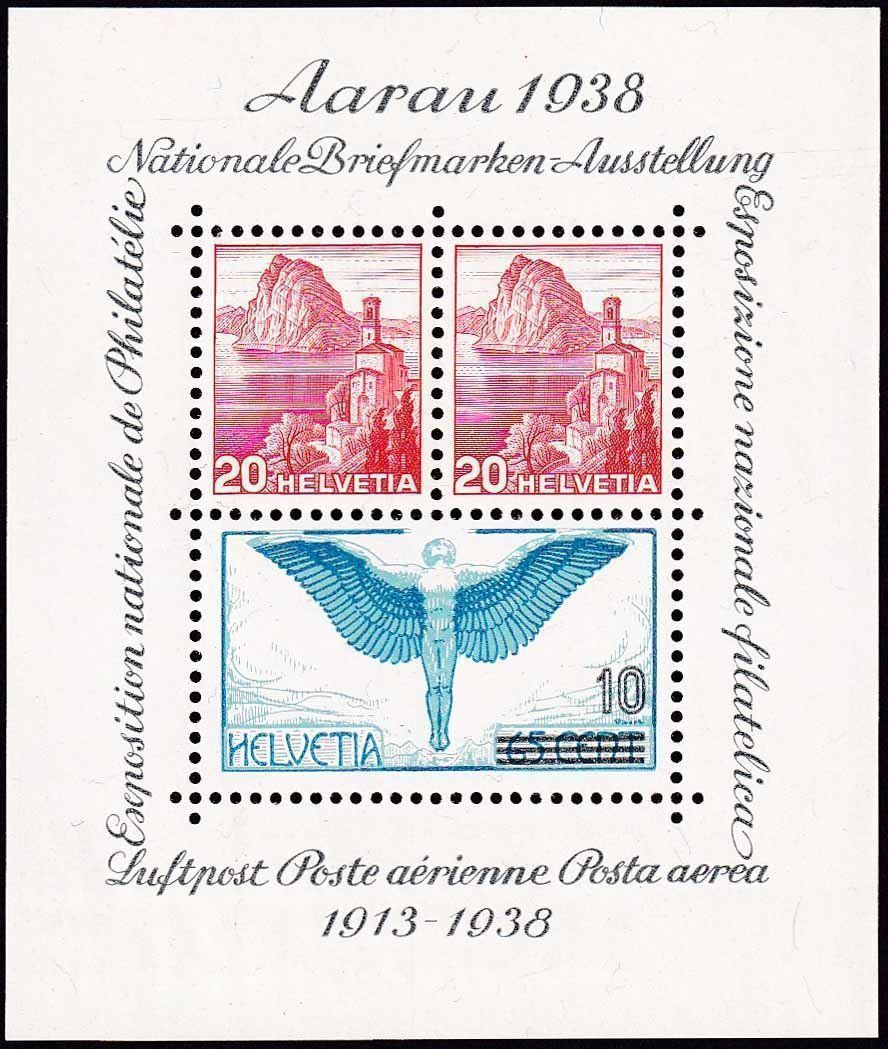 Alle Briefmarken: 1938, Aarauer-Block Nr. W11 postfrisch **, und fehlerfrei. – Neu (gemäss Beschreibung) aus Aesch BL von toffifee09