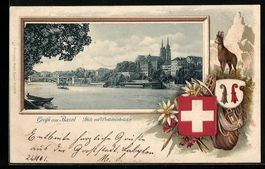 Passepartout-Lithographie Basel, Pfalz m