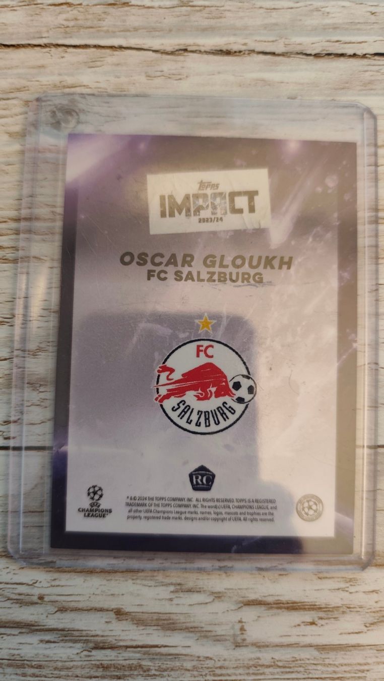 Topps Sammelbilder & Trading cards: Topps Impact 23/24 Oscar Gloukh /49 mit Autogramm RC – Gebraucht aus St. Gallen von RudyundFloydCards 1