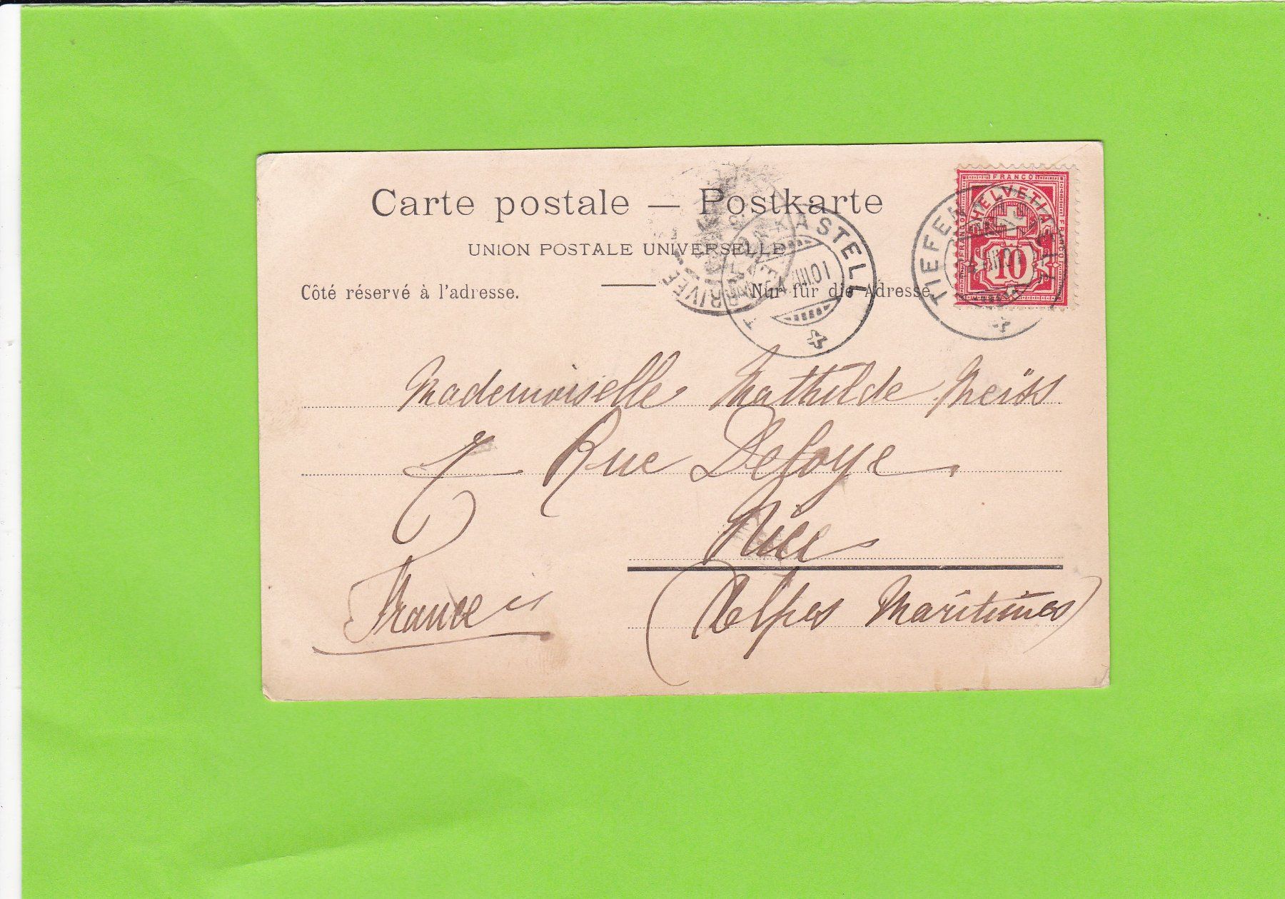 Cartoline postali: Zürich-Grossmünster – Usato da St. Peterzell venduto da neckertal 1
