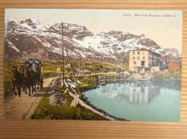 Antike Ansichtskarte, SCHWEIZ, Bernina-Hospiz  NEUWERTIG!