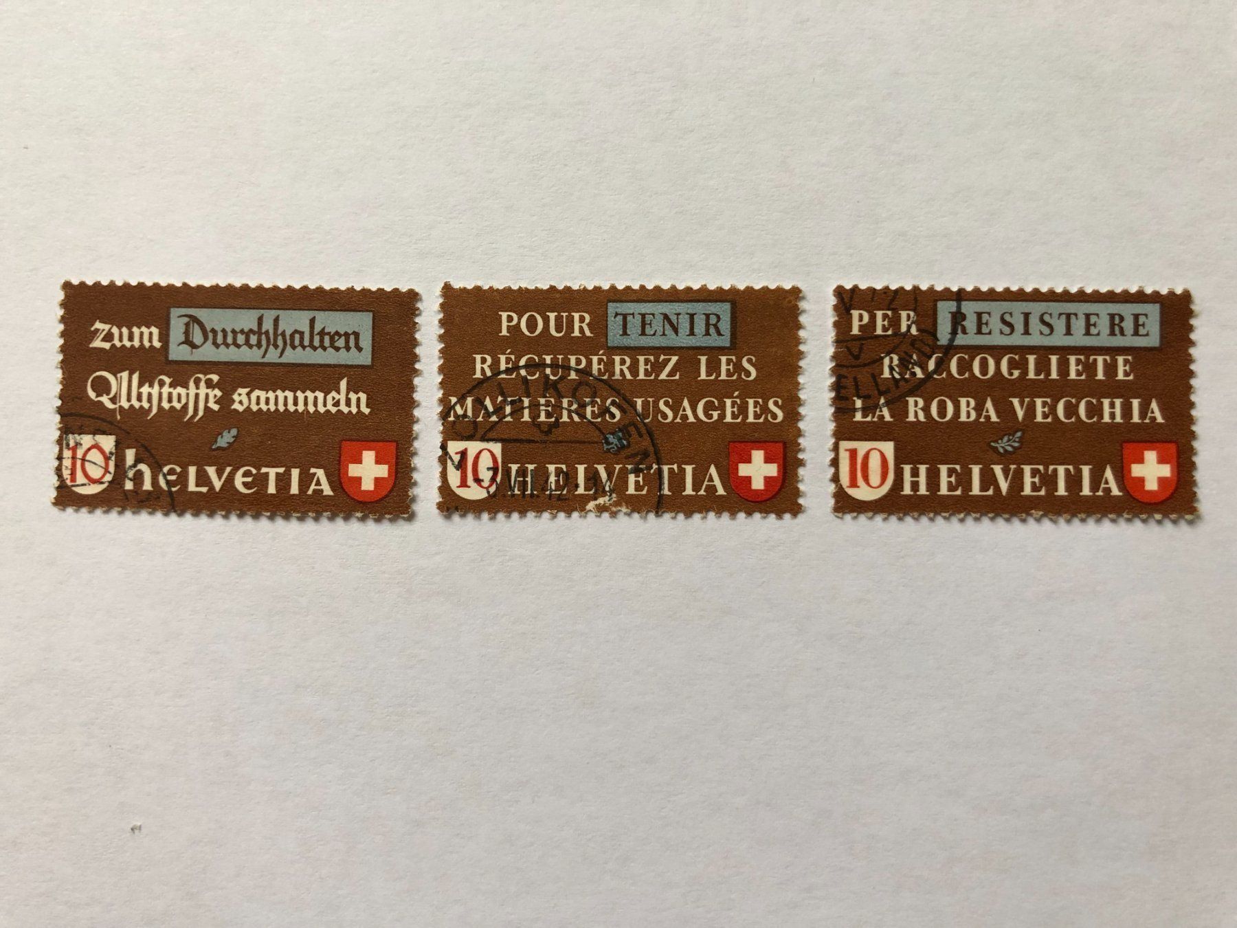 Tous les timbres: 1942 Altstoffverwertung 3er Set – D'occasion à Hefenhofen par Bierinder