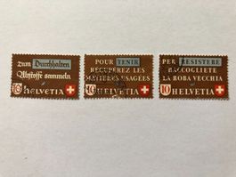 1942 Altstoffverwertung 3er Set