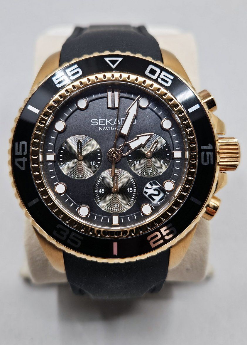 Orologi: SEKADO Navigator Gold Edition – Nuovo (secondo la descrizione) da Zürich venduto da Numark