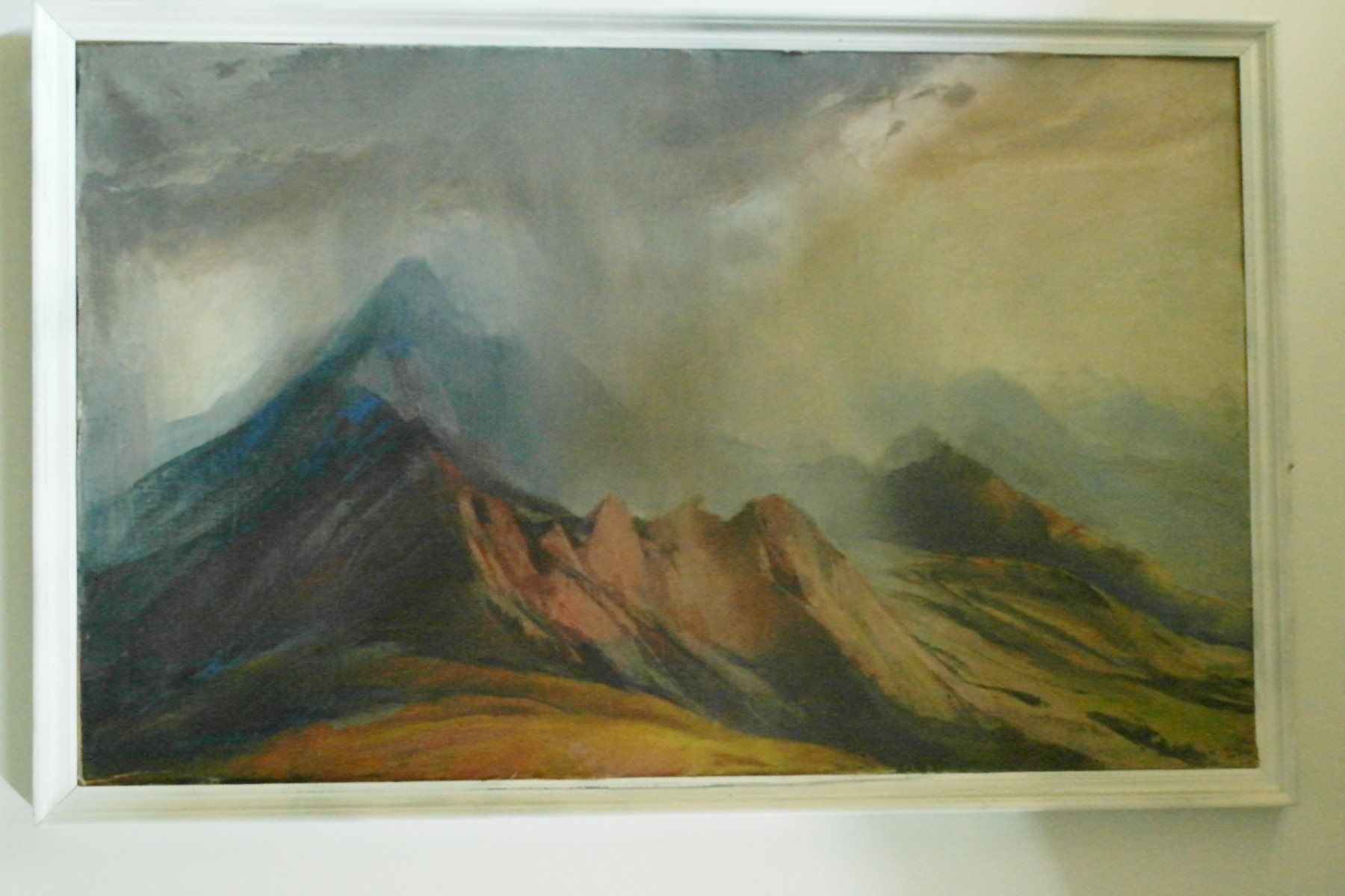 Gemälde: Oelbild Berge Gewitter – Gebraucht aus meisterschwanden von Prontoloni.