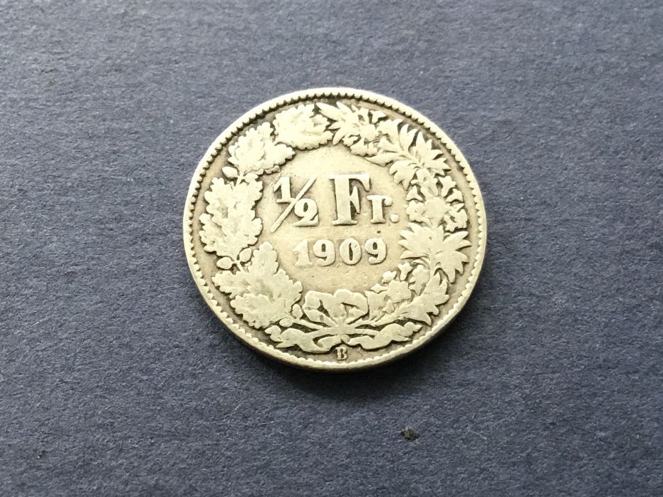 Tutti le monete: 50 Rappen 1909 – Usato da St. Margrethen SG venduto da alfapeugeot10