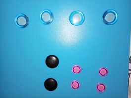 bunte Magnete, verschiedene Größen und Farben