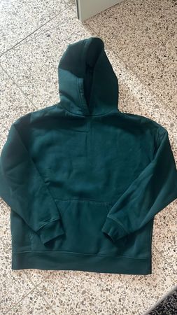 Gemütlicher Kapuzenpullover in Dunkelgrün Gr.M
