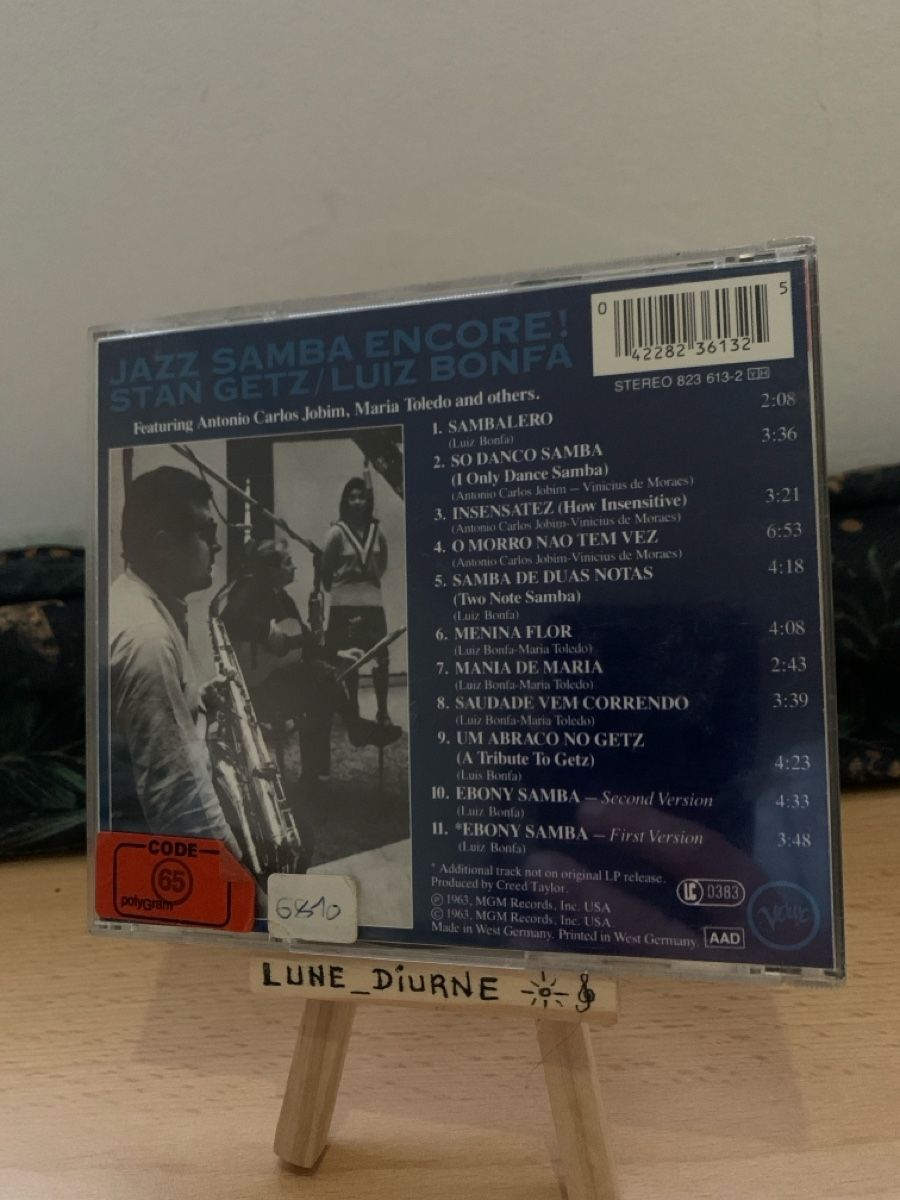 CD: CD Jazz Samba Encore Stan Getz Luiz Bonfa  – Usato da Salavaux venduto da Lune_Diurne 1