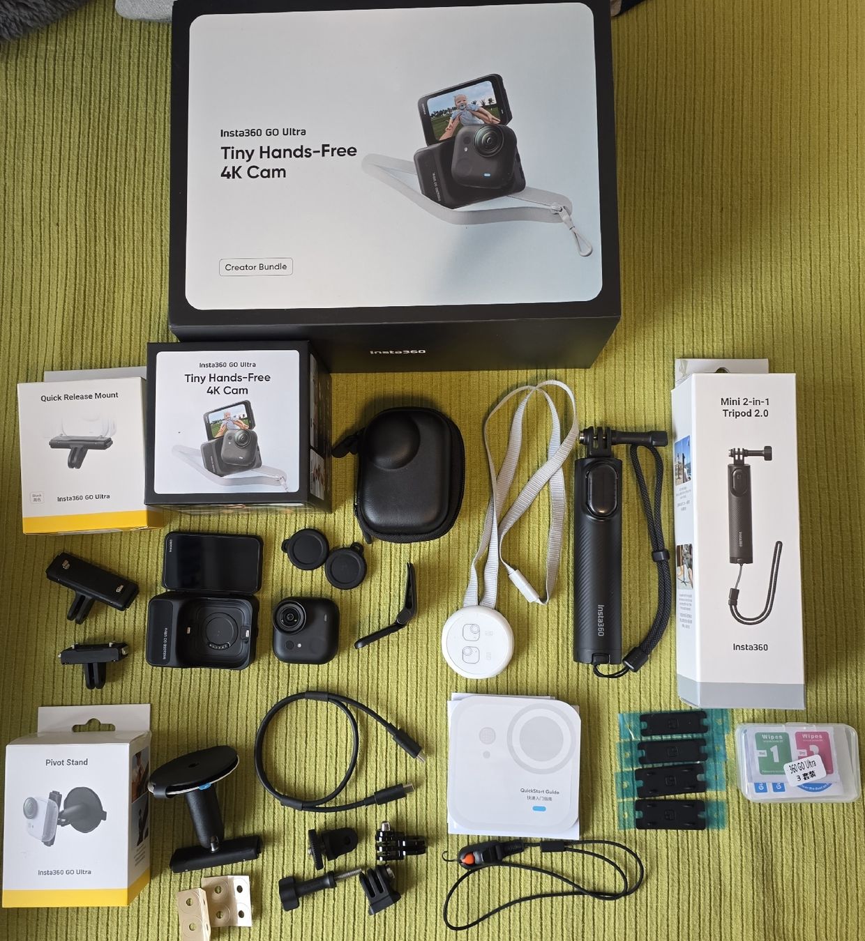 Insta360 Action Cam: Insta360 Go Ultra Creator Bundel – Usato da Wittnau venduto da ovi1212