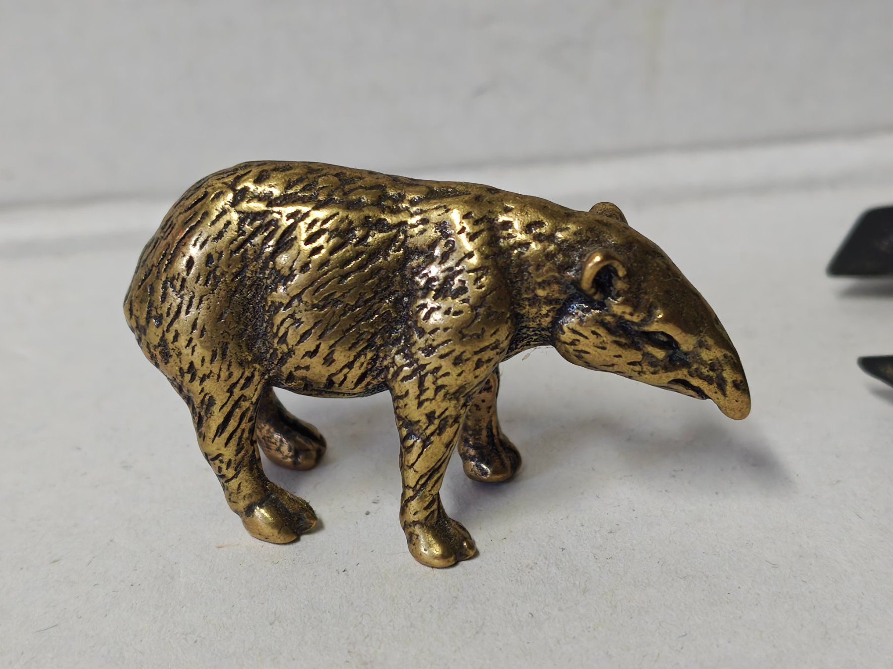 Figuren: Tapir Figur aus Messing k – Gebraucht aus Uerkheim von Justi.y