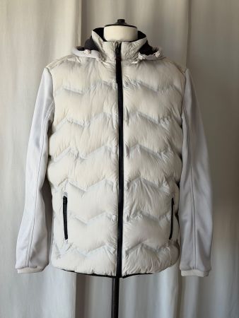 Hybridjacke silber - weiss, elastisch L