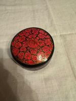 Boîte ronde décorative peinte à la main, Inde, vintage!(15)