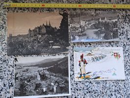 LOT DE QUATRE PHOTOS ANCIENNE  CARTE POSTALE