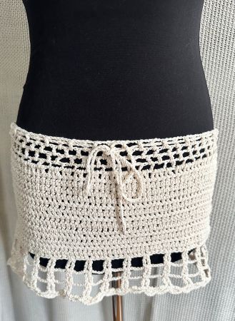 Sexy Häkeljupe aus Baumwolle Gr. S (Handmade)