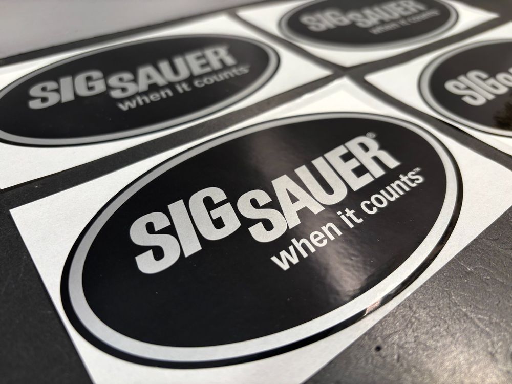 🟣TOP XL STICKER SIGSAUER WAFFE PISTOLE ARMEE MILITARIA STGW (Neu und ...