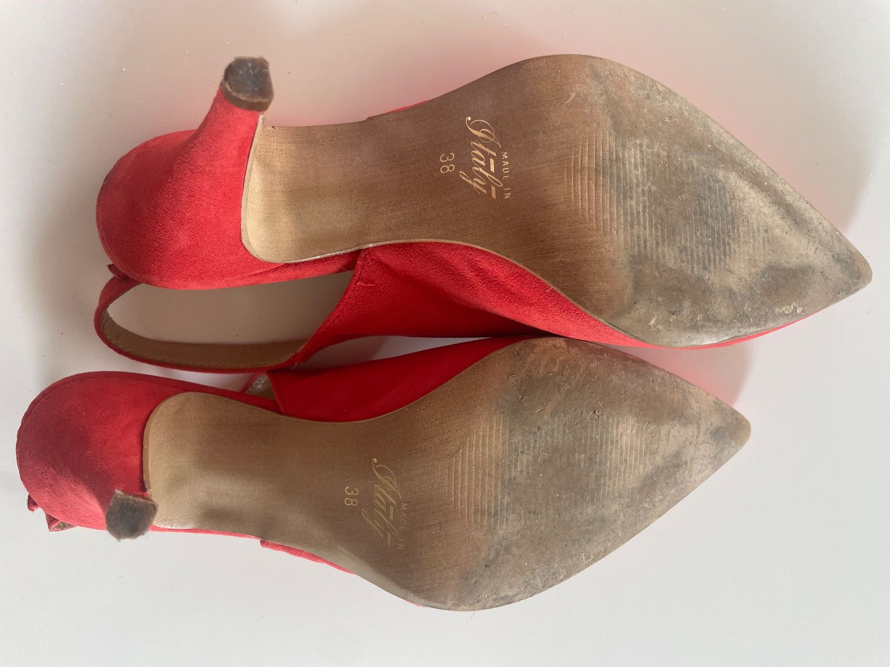Scarpe da donna: Rote Pumps mit Slingback-Riemen Gr. 38 – Usato da Coldrerio venduto da Theres2004 4
