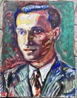Jaroslav Krushelnic SLAVKO (1916-1973) Männlich Portrait Gem