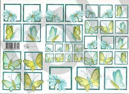 Kit bricolage: Schnittbogen Margriten und Schmetterling – Nuovo (secondo la descrizione) da Schlatt TG venduto da kreativ-atelier