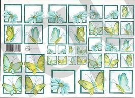 Schnittbogen Margriten und Schmetterling