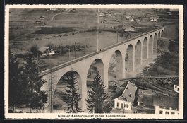 Frutigen, Kanderviadukt gegen Kanderbr