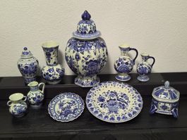 Delft Blau Keramik Geschirr - gemischtes Set