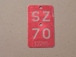 Velo Rad Velonummer Nummer Nr. 1970 SZ 70 Schwyz Geschenk