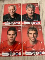 4 Autogrammkarten Nationalmannschaft - Kuhn, Degen, u.a.