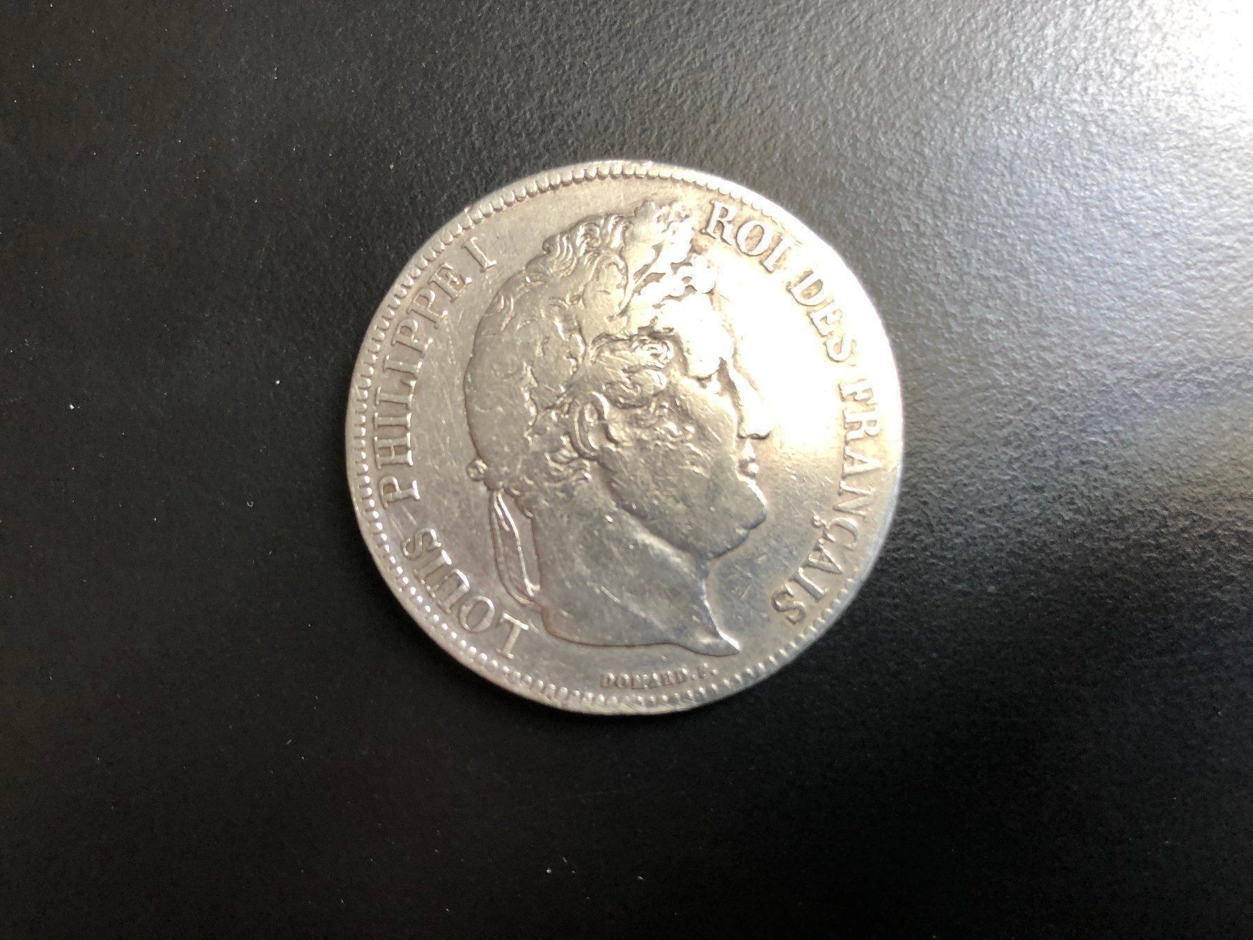 Alle Münzen: 1 pièce 5 Francs 1837 Louis Philippe I – Gebraucht aus Charmey (Gruyère) von Rolando6