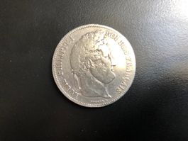 1 pièce 5 Francs 1837 Louis Philippe I