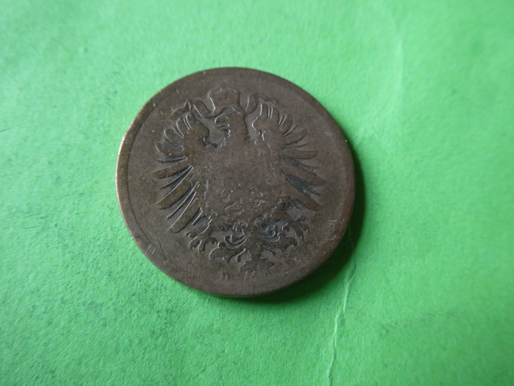 Alle Münzen: Dt. Reich 1876 D, 2 Pfennig – Gebraucht aus Hinterforst von Rohusri 1