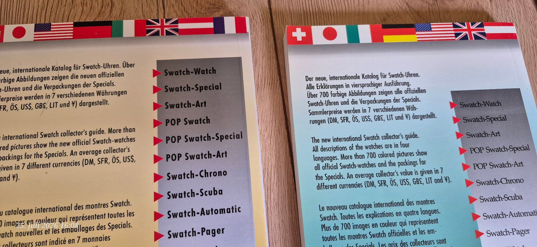 Libri: SWATCH  Uhren Katalogs-Bücher + seltene Prospekte etc. ab1Fr – Usato da Wildhaus venduto da insgi 6