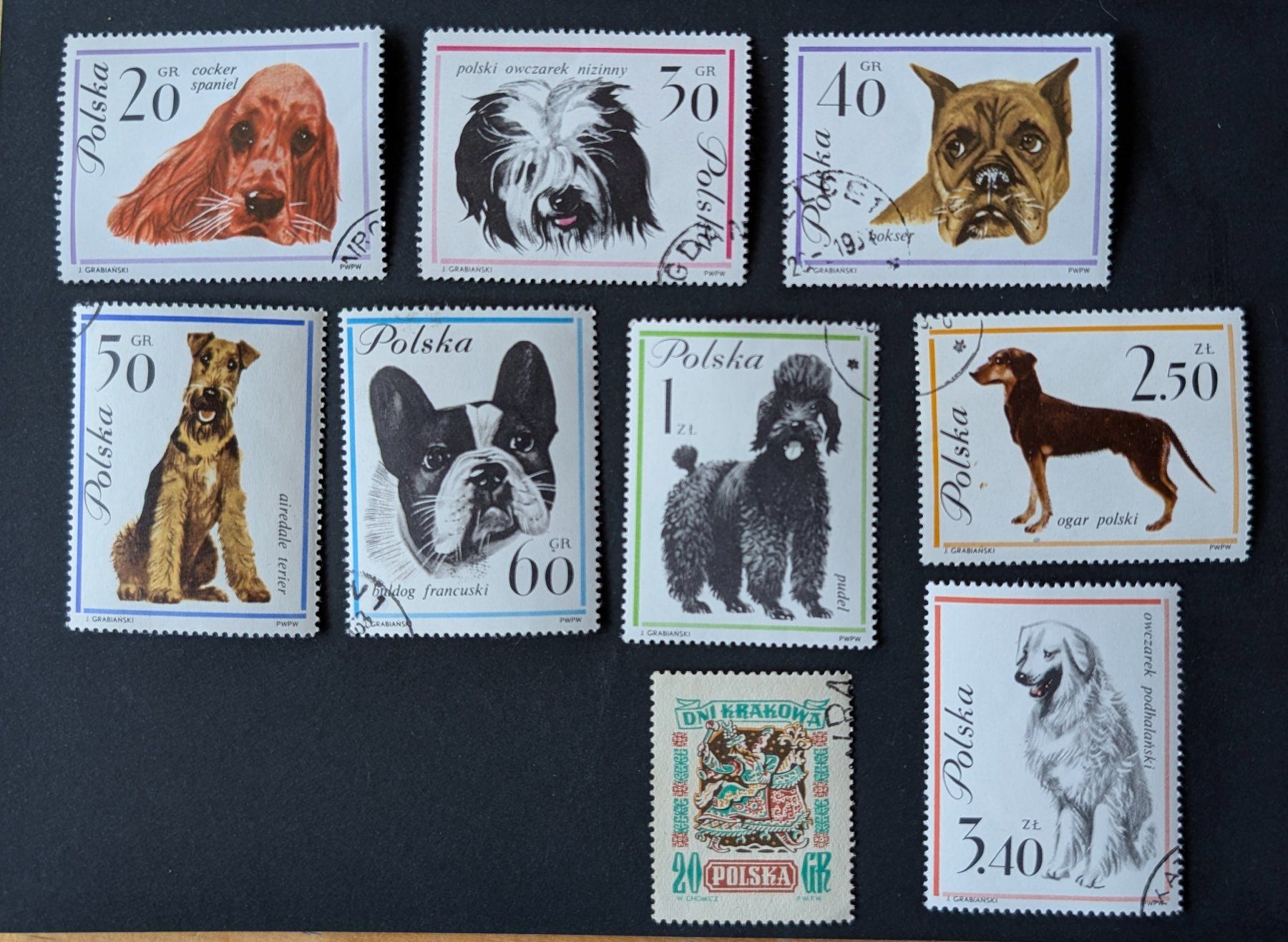 Tutti i francobolli: Lot Polen (Hunde) – Usato da Hittnau venduto da stamps_and_coins