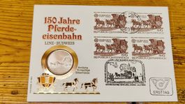 Silbermünze Tschechoslowakei Pferde-eisenbahn, (L4)
