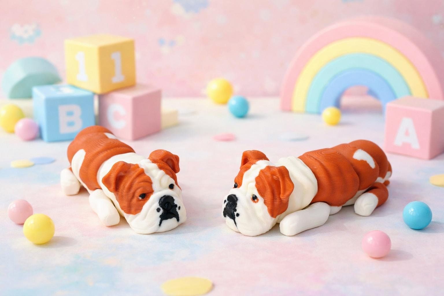 Giocattoli: Flexino Hunde - Bulldogge – Nuovo e nell'imballaggio originale da Werthenstein venduto da Mnozilbrass 1