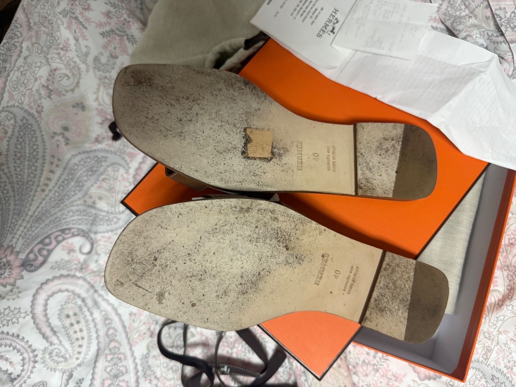 Hermès Scarpe da donna: Hermes Oran 40( porte 2x) – Usato da St-leonard venduto da Lilliii 3