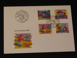 Pro Juventute FDC 2003 Nr. 369A - 372A Kindermarken I
