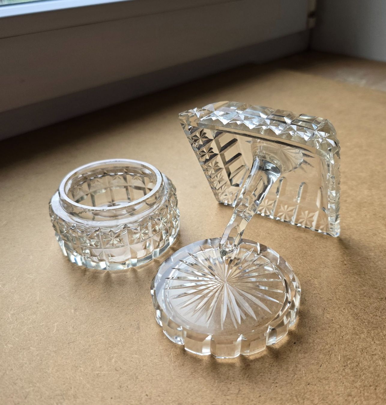 Bicchieri: Art Deco Ringhalter & Glasdose, antik – Usato da Rheinau venduto da MakalekaAloha 1