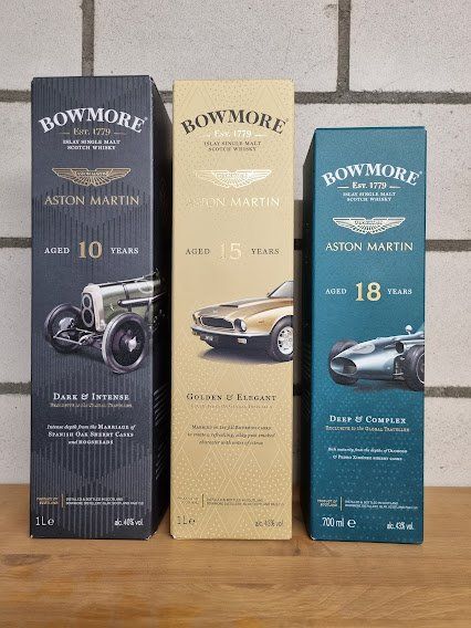 Bowmore Spirituosen: 3 Whiskys "Bowmore ASTON MARTIN SET" Edition 4-6 – Neu und originalverpackt aus Meggen von baerli1976 2