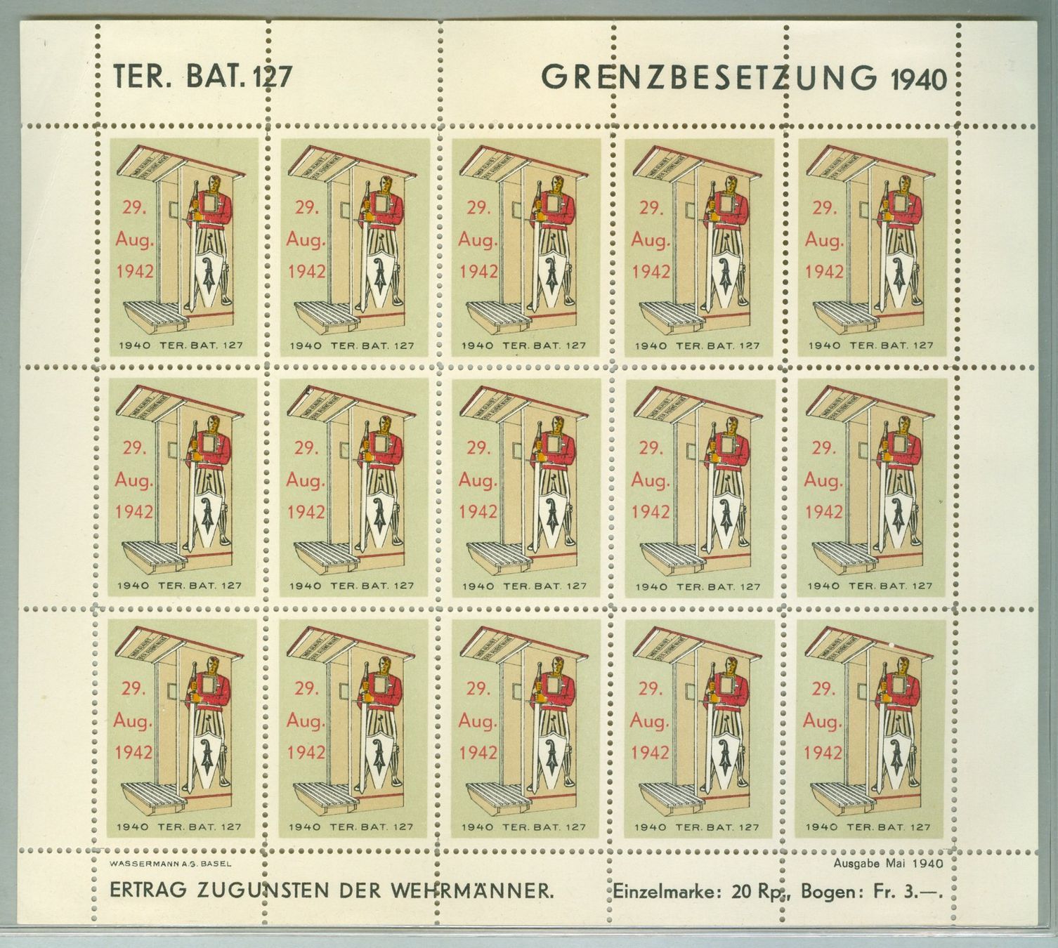 Alle Briefmarken: Ter Bat 127 – Gebraucht aus Zürich von yago-rot