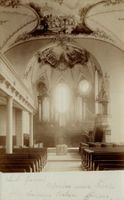 Reformierten Kirche in Trogen. Chor und Orgel