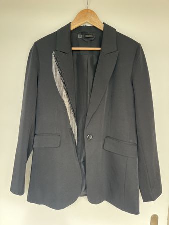Blazer noir sequin