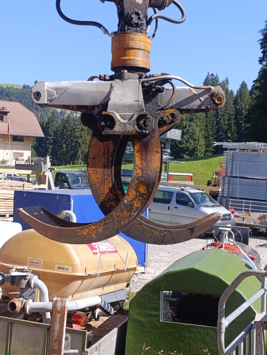 Pinze: Holzgreifer Holzzange O&K Radbagger – Usato da schangnau venduto da kobeli1 2
