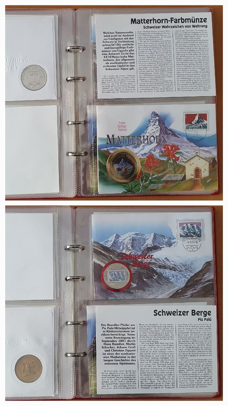Tutti le monete: 12 Numisbriefe - Schweizer Berge – Usato da Kreuzlingen venduto da Rschweiz1 3