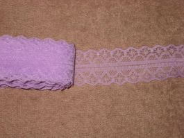 Spitzenband Polyamid flieder 3cm breit