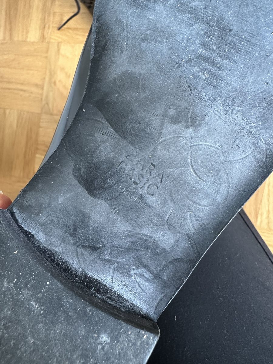 Zara Scarpe da donna: Zara Lack-Stiefeletten, Gr. 40, Schwarz – Usato da Basel venduto da FatmaCan52 3