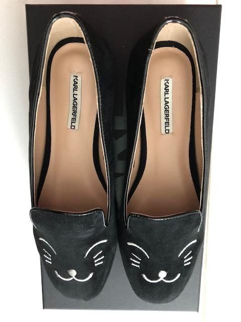 Karl Lagerfeld Scarpe da donna: Karl Lagerfeld Flat with cat embroidery – Usato da Lausanne venduto da ani_s6m2