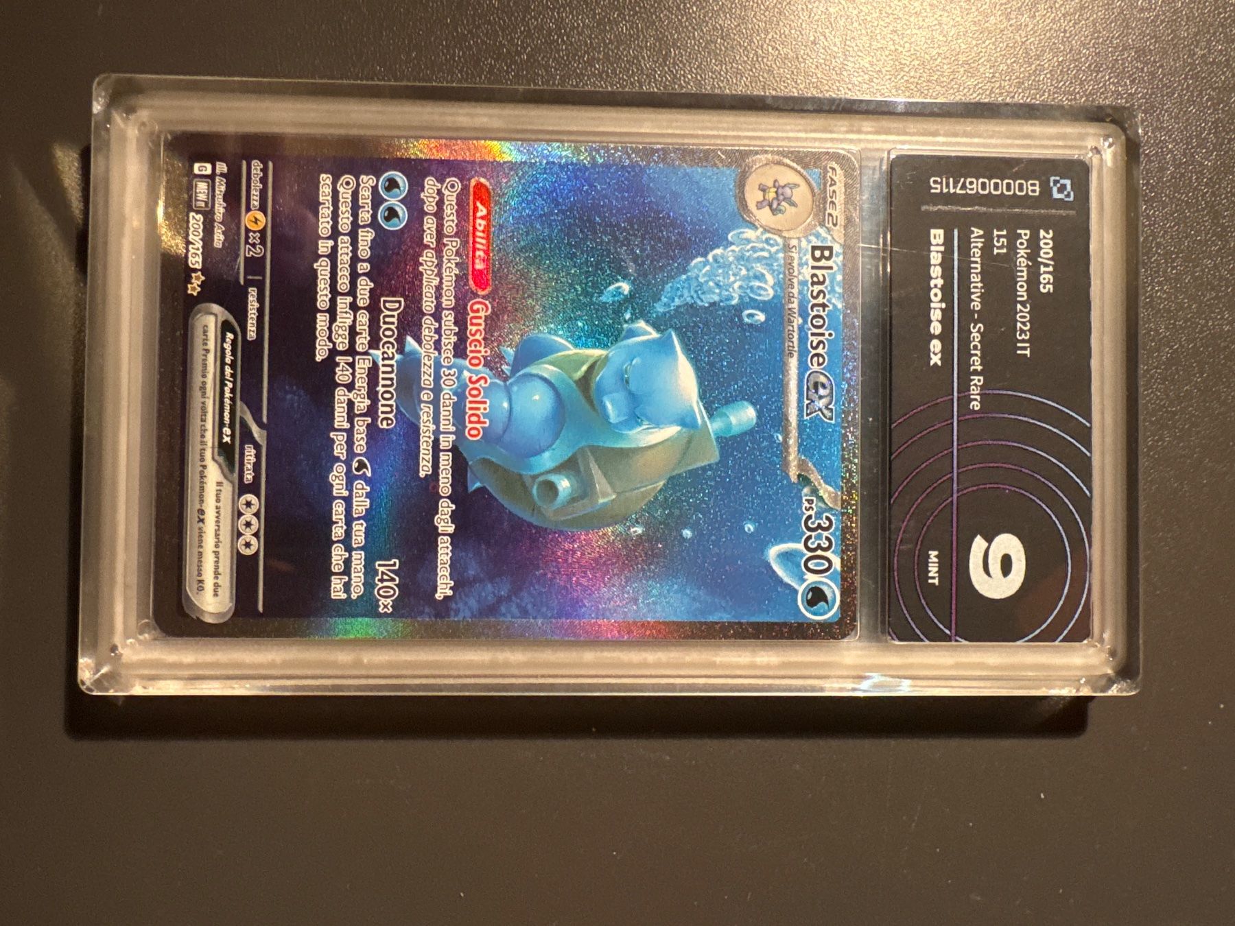 Pokémon Cartes à collectionner: Carte Pokémon Blastoise EX 200/165 grading 9 MINT – D'occasion à Mezzovico par ale_6c5t