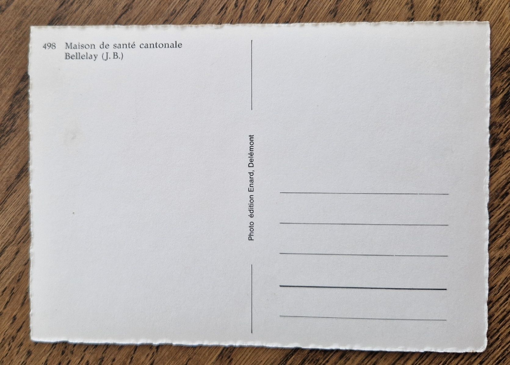 Cartoline postali: Maison de santé cantonale Bellelay – Usato da Ebikon venduto da Donar50 1