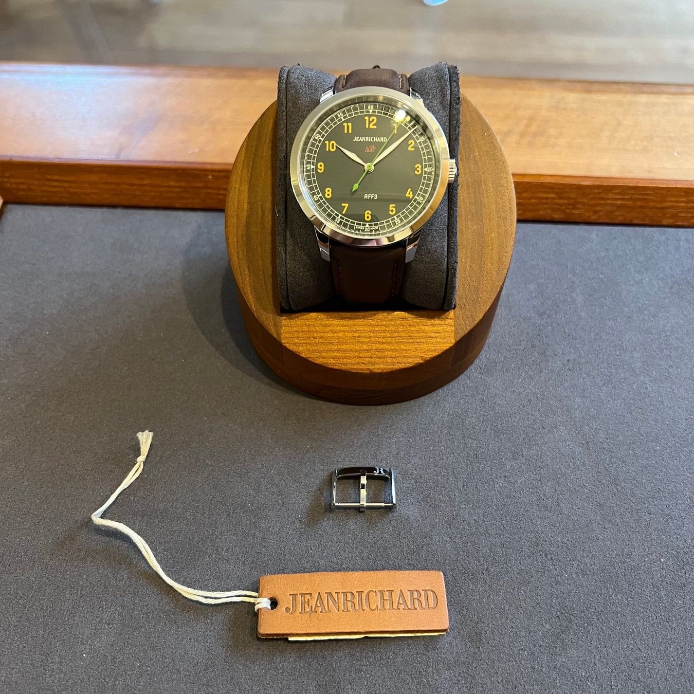 JeanRichard Orologi: JeanRichard 1681 AFF3 Green Dial Automatic 6030 – Usato da Carouge GE venduto da Watchaser 8